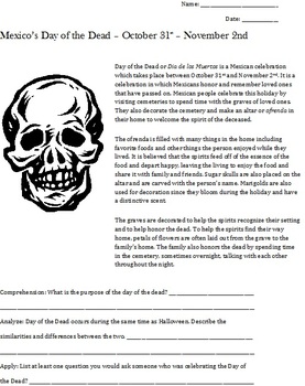 Day Of The Dead Activities 4