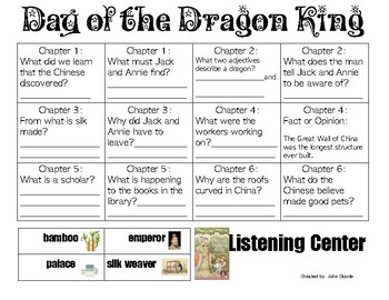 Day Of The Dragon King Magic Tree House Comprehension Questions