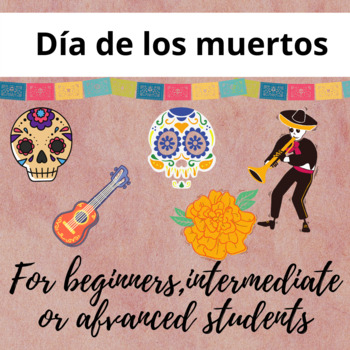 Preview of Day of the dead PowerPoint-Día de los muertos-In English and Spanish-Bundle