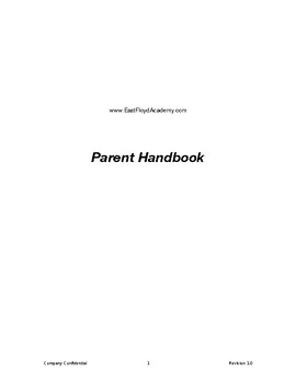 Preview of Daycare / Childcare Parent Handbook