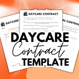 Daycare Contract Template | Childcare Agreement | Daycare 