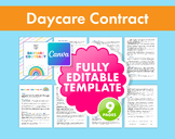 Daycare Contract Template - Ideal for Preschools, Childcar