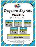 Daycare Curriculum (Week 6) Letter E, Shape Octagon, Color