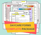 Daycare Forms Complete Package / Start Your Own Childcare 