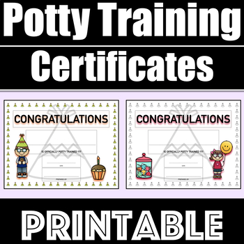 Preview of Daycare Forms - Potty Training Certificates