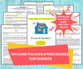Daycare Policies and Procedures / Childcare Center Printab