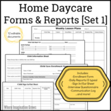 Home Daycare Forms & Reports [SET 1]