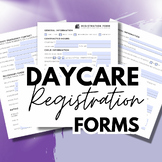 Daycare Registration Forms | Childcare Enrollment Forms | 