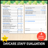 Daycare Staff Evaluation | Printable Employee Self Evaluat