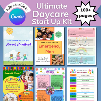 Preview of Daycare Start up Kit Bundle-HUGE bundle of preschool, daycare forms, policies