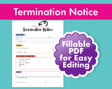 Daycare Termination Notice - Childcare Termination Letter 