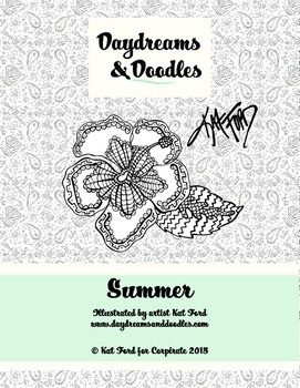 Preview of Summer Coloring Pages: Daydreams And Doodles