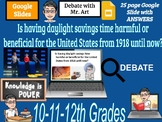 Daylight savings time harmful or beneficial debate - 10-12