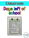 Days Left Of School Countdown Sign Freebie