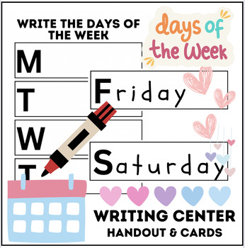 Preview of Days Of The Week | Writing Center | ELA English Practice