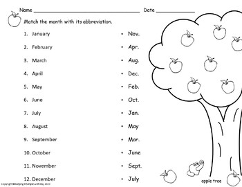 Days and Months Activity Sheets by Keeping It Simple with Kay | TpT