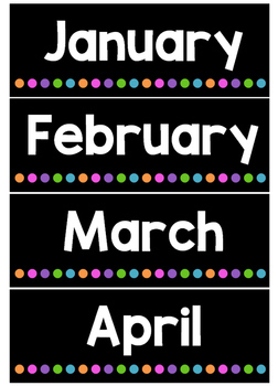 Days and Months Flashcards by Miss Jacobs Little Learners | TpT