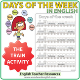 Days in English - Train Worksheets