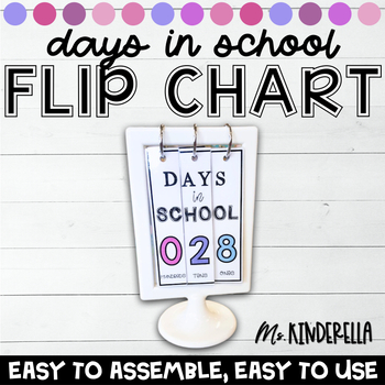 Preview of Days in School Flip Chart