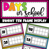 Days in School Ten Frame Display - Brights