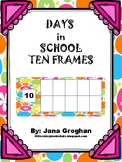 Days in School Ten Frames and Place Value Squares-GROOVY