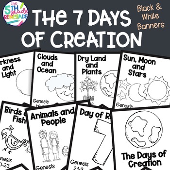 Days of Creation Banner Bundle- Color and Black & White Products Included