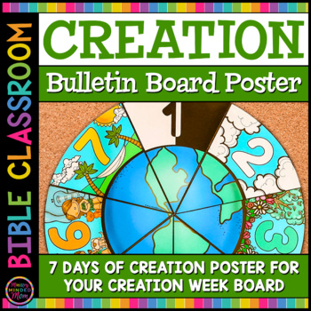 Preview of Days of Creation Bulletin Board Poster | Religion Bulletin Board Creation Poster