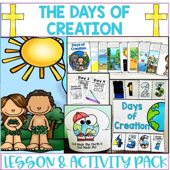 Preview of Days of Creation Lesson Activities Craft Mini Book Sunday School