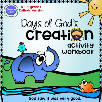 Preview of Days of God’s Creation Activity Workbook - Catholic version