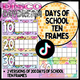 Days of School Ten Frames - Disco Daydream, Colorful Class