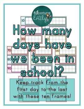Preview of Days of School Tracker - Ten Frames