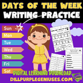 Days of The Week Practice Packet!