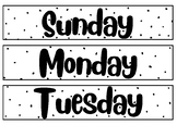 Days of the Week/Month Calendar