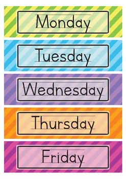 Days of the Week by Ruzana Rahim | Teachers Pay Teachers