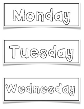 Days of the Week by Miss Franklin | TPT