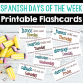 Spanish Days of the Week Printable Flashcards