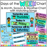 Days of the Week Chart for Kindergarten Morning Routine & 