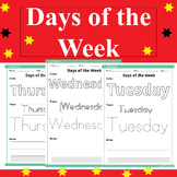 Preview of Days of the Week : Color, Trace and Write