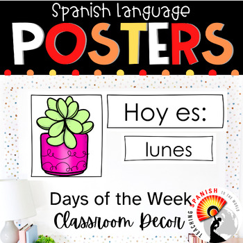 Preview of Days of the Week Date Display in Spanish