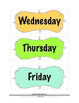 Days Of The Week Labels By Preschool Curriculum