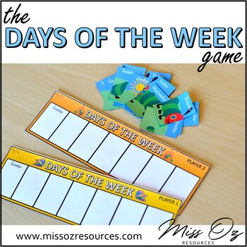 Preview of Days of the Week Game | Sequence Order Idenfify | Fun Math Early Years K - 1