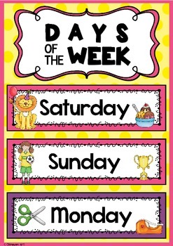 Days of the Week by OkinawanGirl | Teachers Pay Teachers