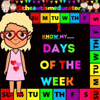 Preview of Days of the Week Interactive Adapted Activities for Autism Special Education