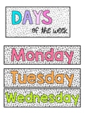 Days of the Week Labels