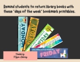 Days of the Week Library Bookmarks
