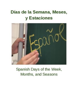 Preview of Days of the Week, Months, and Seasons in Spanish