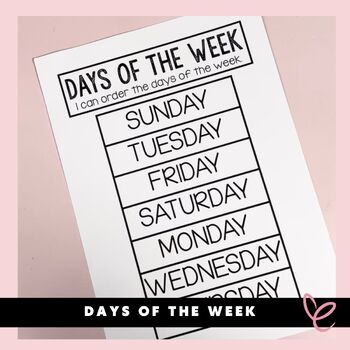 Preview of Days of the Week | Months of the Year