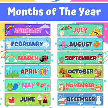 Days of the Week, Months of the Year, and Seasons Posters. by The Fun Zone