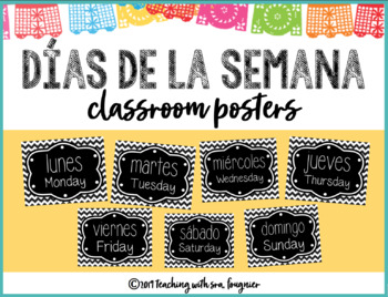 Days Of The Week In English And Spanish Worksheets Teaching Resources Tpt