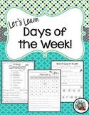 Calendar/Days of the Week Practice Sheets